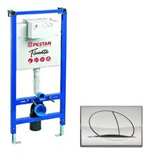 Инсталляция д/унитаза + клавиша хром гл. PLAY PESTAN