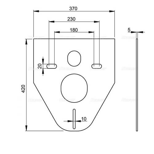 Звукоизоляционная плита с принадлежностями Alcaplast M930