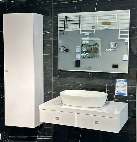 Тумба 1000 + Пенал Белый Formy RAVAK