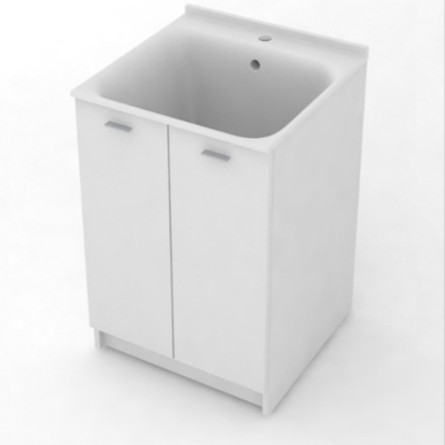 9165k3*1 Тумба 600х600 + Раковина c 1 отв под смеситель + выпуск с сиф Aquadom KERASAN