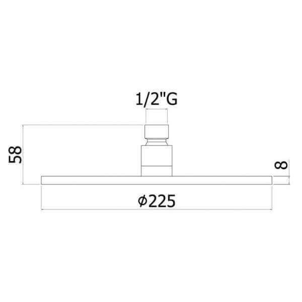 Верхний душ Master Paffoni ZSOF074NO