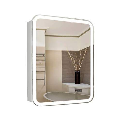 Зеркало-шкаф AVS Универсал 60x80 LED боковой сенсор, розетка