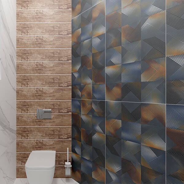 Керамогранит AVS by Colortile Ethnic Lost Blue Decor 60x120 матовый
