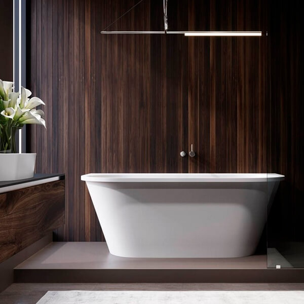 Ванна из искусственного камня HOLBI Galatea 170x80 белая матовая