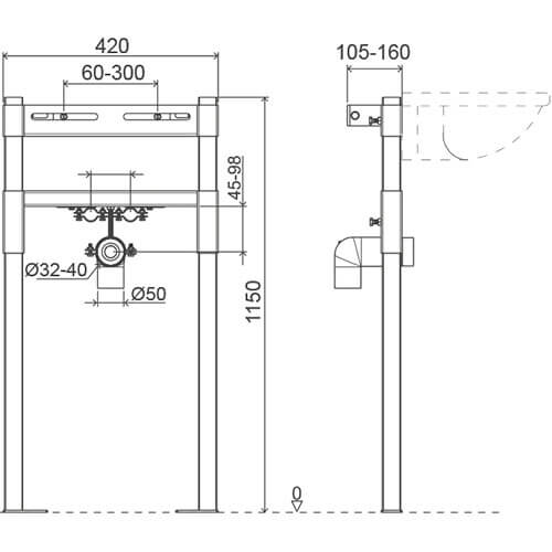 Инсталляция для раковины Eco Oli 11376