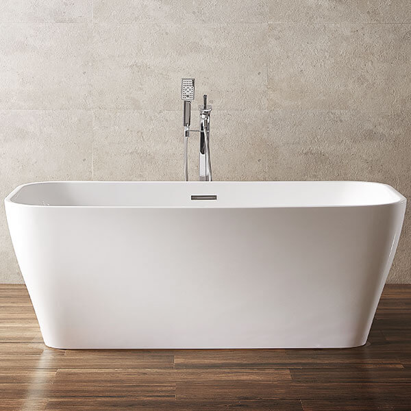 Акриловая ванна AVS Шарм 170x80 белая c донным клапаном