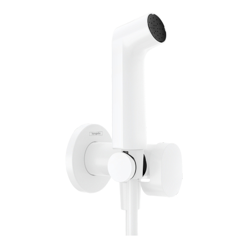 Гигиенический душ со смесителем Hansgrohe Ecosmart+ 29232700 белый матовый Гигиенический душ со смесителем Hansgrohe Ecosmart+ 29232700 белый матовый