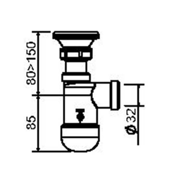 Сифон для раковины 1 1/4 SantecPro AQ36032