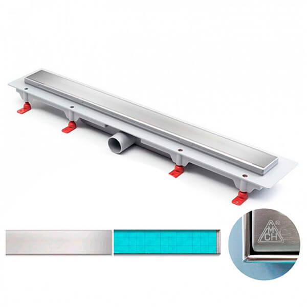 Водоотводящий желоб 850 Klasik/Floor MCH с сеточками CH 850/50 KN сет