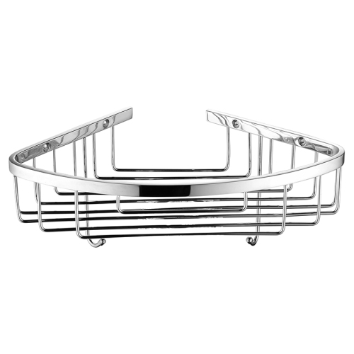 Полка угловая AVS Cesta, 20х20 см, хром, с крючками Полка угловая AVS Cesta, 20х20 см, хром, с крючками