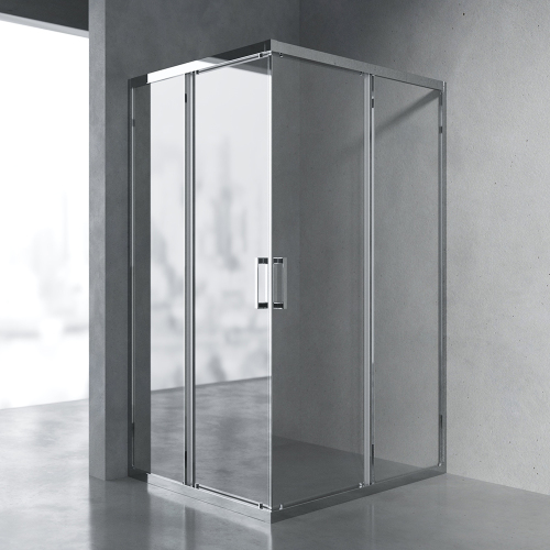 Душевой уголок AVS Куб 120x100 профиль хром, стекло прозрачное