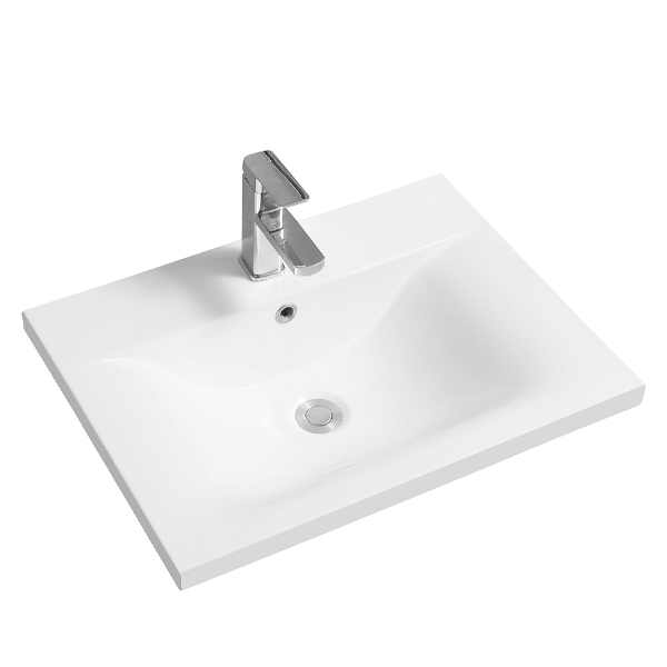 Тумба с раковиной AVS Гармония 60 айвори матовая (раковина 01 белая глянцевая)