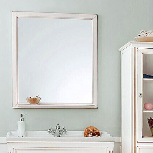 Зеркало с полкой 800х1000 Альбион Caprigo 10331-В003