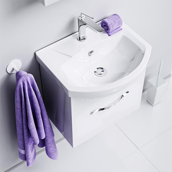 Тумба с раковиной 50 подвесная Аллегро Aqwella Agr.01.05/1