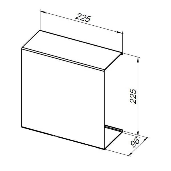 Полка 225x225x96 Магнум Aquanet 302223