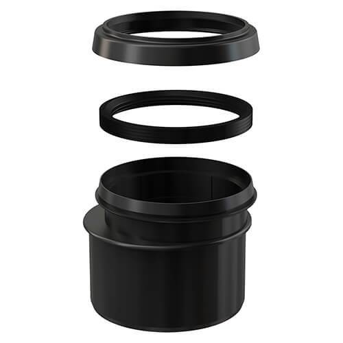 Соединитель-переход 90/110 для инсталляций Alcaplast M907