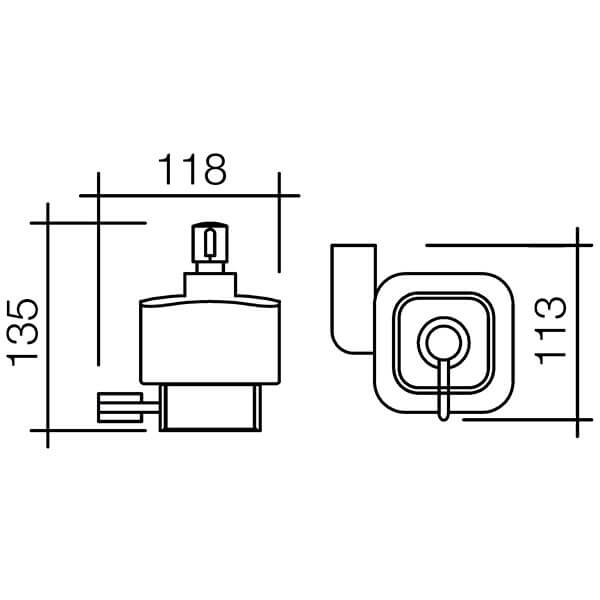 Дозатор жидкого мыла Allom Schein 222DS-R