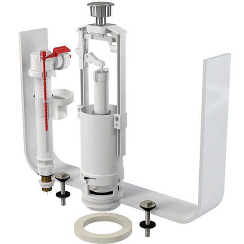 Арматура для унитаза 1/2 стоп кнопка металл Alcaplast SA2000SK