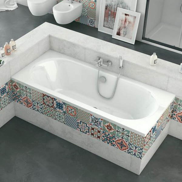 Акриловая ванна Excellent Oceana 180x80 белая, без каркаса