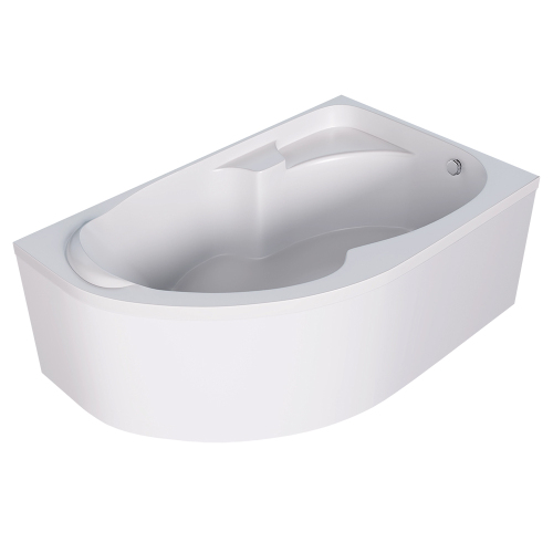 Акриловая ванна Marka One Diana 160x100 R белая, с каркасом и экраном