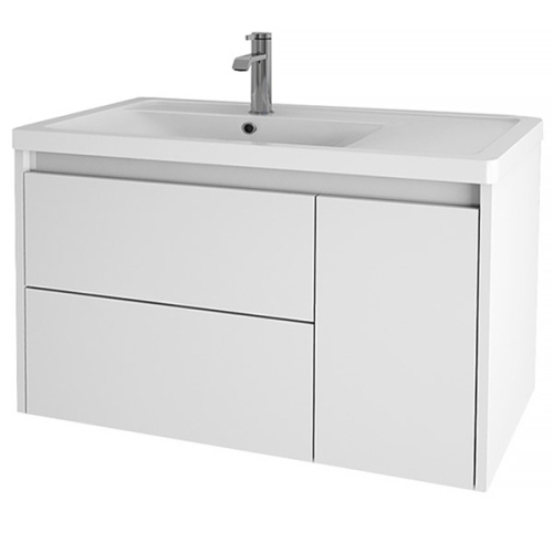 Тумба 80 2ящ+1дверь подв ПРАВАЯ+Раковина Фостер 80П Маттей SPECTRUM