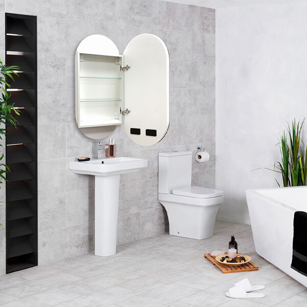 Зеркальный шкаф 500x1000 AVS-SH/W/5001000/LED/S/Р