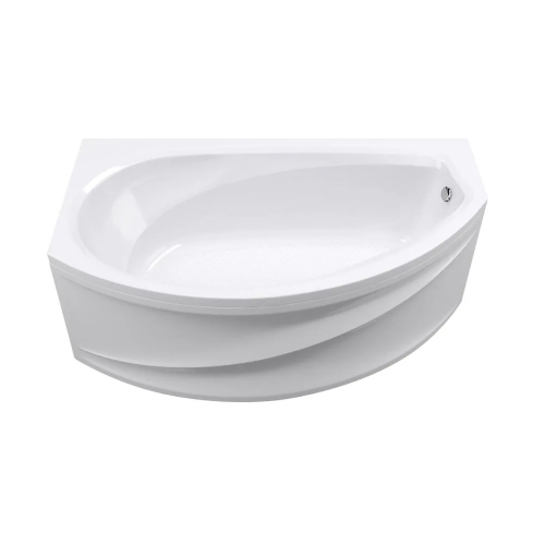 Акриловая ванна Marka One Damelia 170x100 L белая, с каркасом и экраном