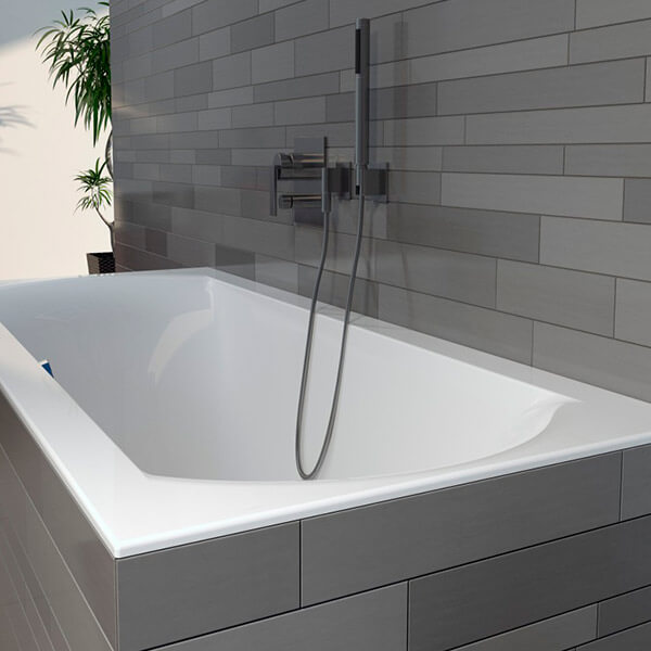 Акриловая ванна Riho Linares 170х75 белая, с ножками