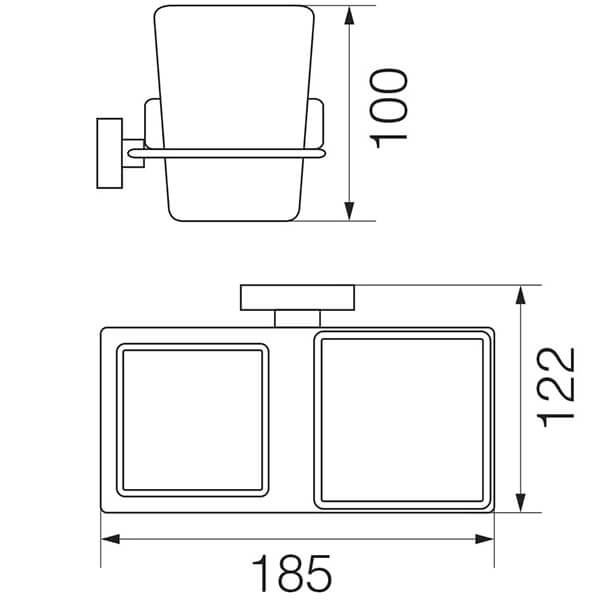 Стакан Ramba Veragio VR.RMB-4943.CR