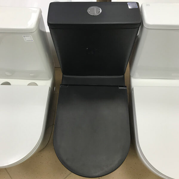 Унитаз-компакт AVS Сити безободковый, черный матовый