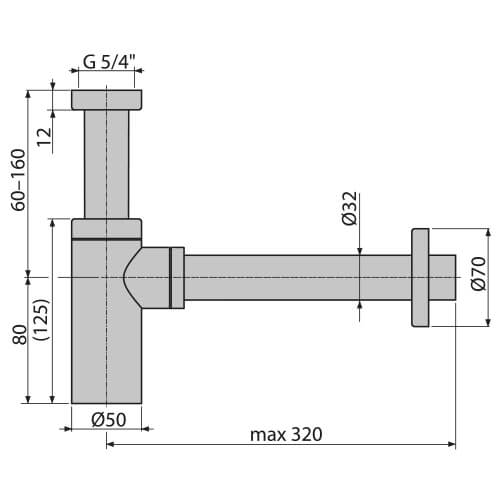 Сифон Alcaplast A400