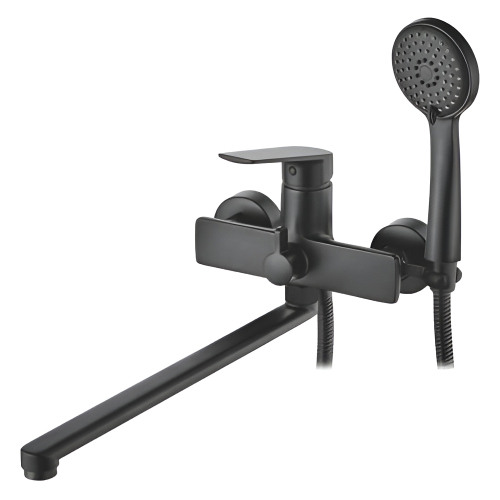 Смеситель универсальный Accoona H125 A71125F черный матовый