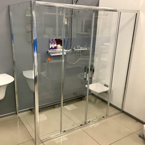 Душевой уголок AVS Квант макс 150x90 профиль хром, стекло прозрачное