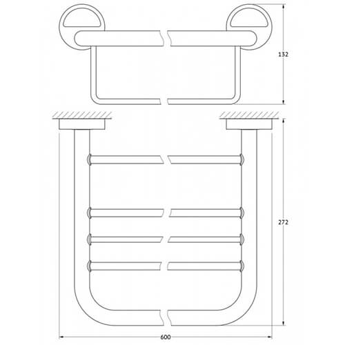 Полка для полотенец Elite Classic C042
