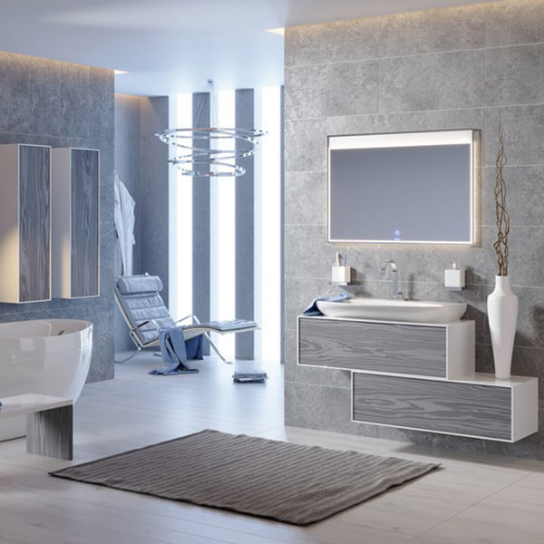 Тумба с раковиной 120 подвесная Genesis Aqwella GEN0112MG