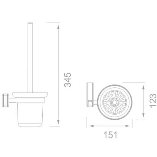 Ершик подвесной AVS F83005