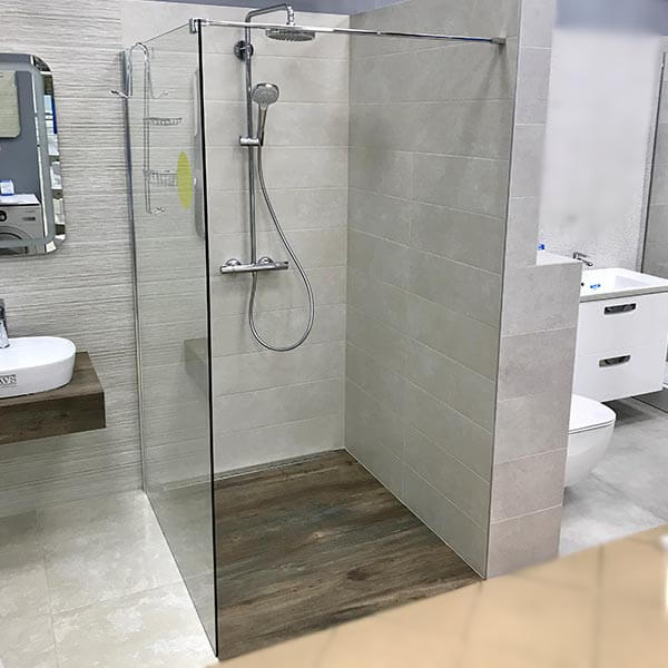 Душевая перегородка AVS Walk In 100 профиль хром, стекло прозрачное