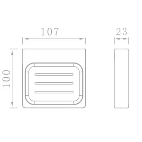 Мыльница подвесная AVS Theme 868207 хром