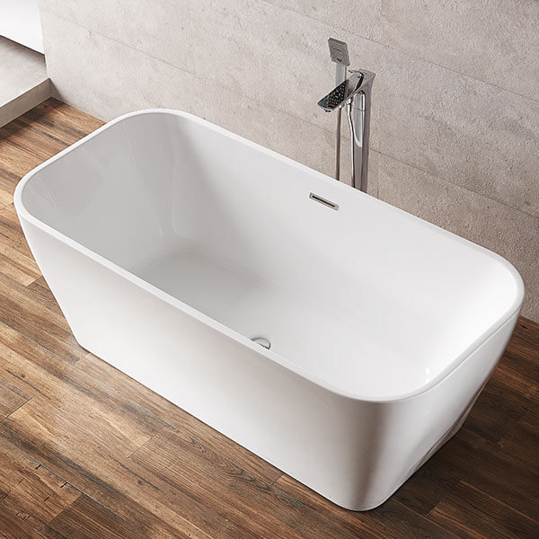 Акриловая ванна AVS Шарм 170x80 белая c донным клапаном