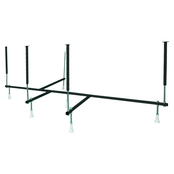 Акриловая ванна Marka One Damelia 170x100 L белая, с каркасом и экраном