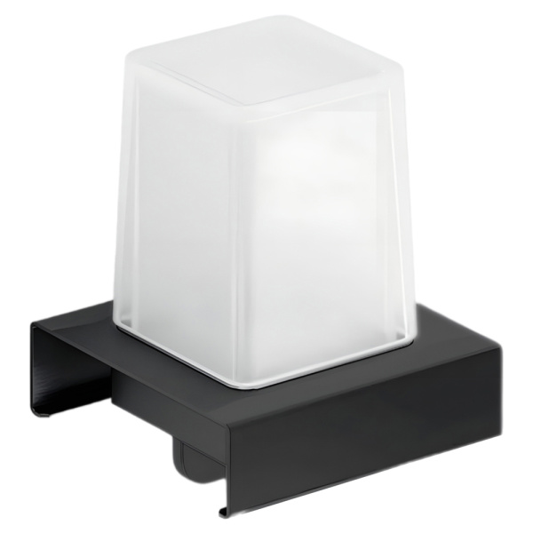 Комплект аксессуаров на рейлинге со стаканом и дозатором черный INDISSIMA INDA