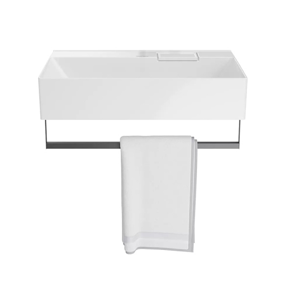 Раковина Kerama Marazzi Logica 70x48 с полотенцедержателем, белая