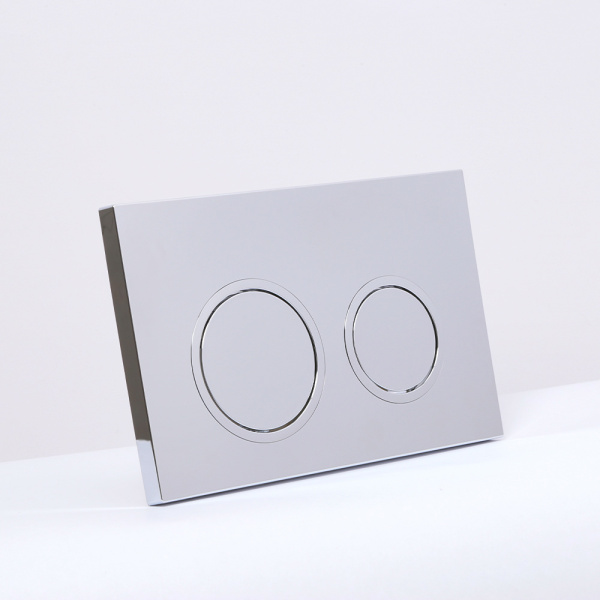 Клавиша смыва AVS хром, круглые кнопки для узкой и низкой инсталляции