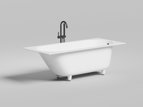 Ванна из искусственного камня Umy Home Lofo U-Solid 170x75 белая матовая