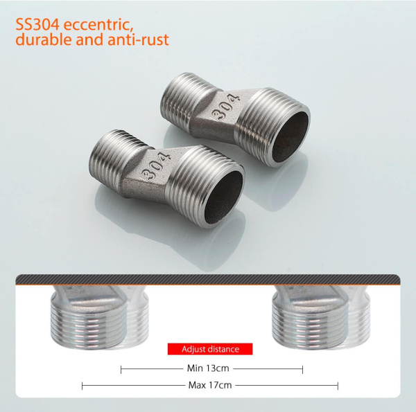 Смеситель универсальный Accoona Н206 A71206 сталь