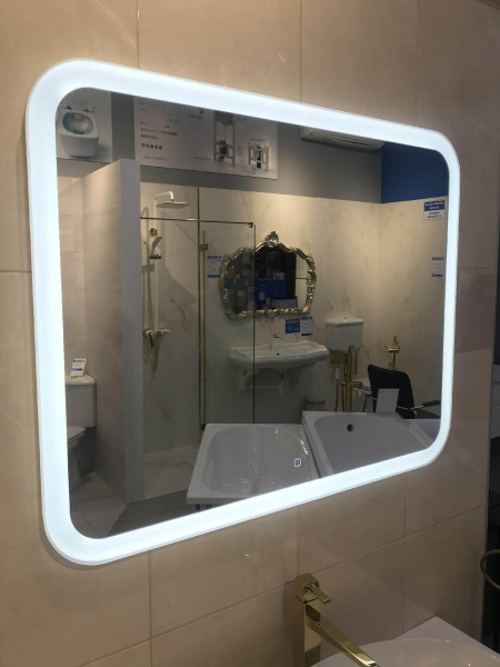 Зеркало с подсветкой AVS Байкал 100х80 см