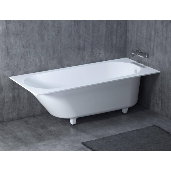Ванна из искусственного камня Salini Ornella S-Sense 180x80 белая с ножками