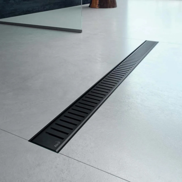 Решетка 750-PURE M черная матовая для APZ1 AlcaPlast