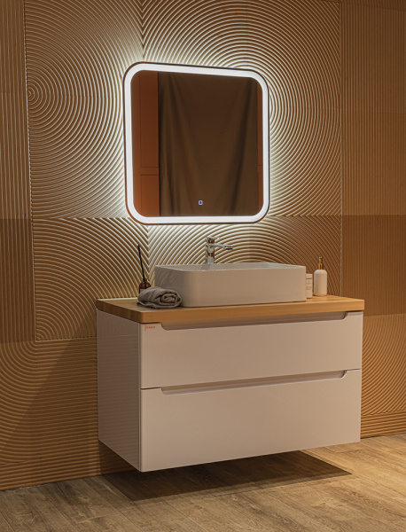 Зеркало с подсветкой AVS Байкал 70x69 см