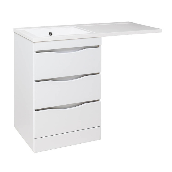 Тумба с раковиной Runo Орион УТ000003442+00-00001024 120 см левая